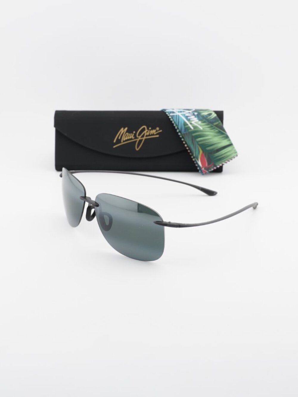 Maui Jim HIKINA 445 11M Rectangle Sunglasses – Grey / Grey